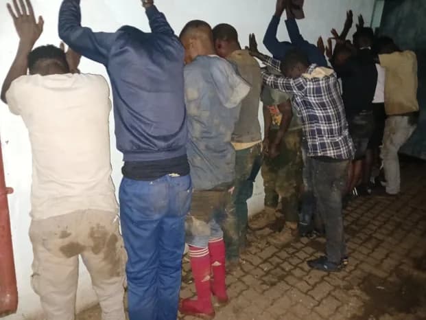 38 ARRESTED IN PILGRIM’S REST ILLEGAL MINING CRACKDOWN